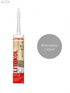 Герметик санитарный силиконовый Litokol SA жемчужно-серый (310 мл)